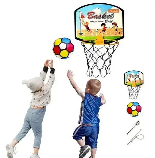 Basketball Set For Kids With Hoop, Stand, Ball